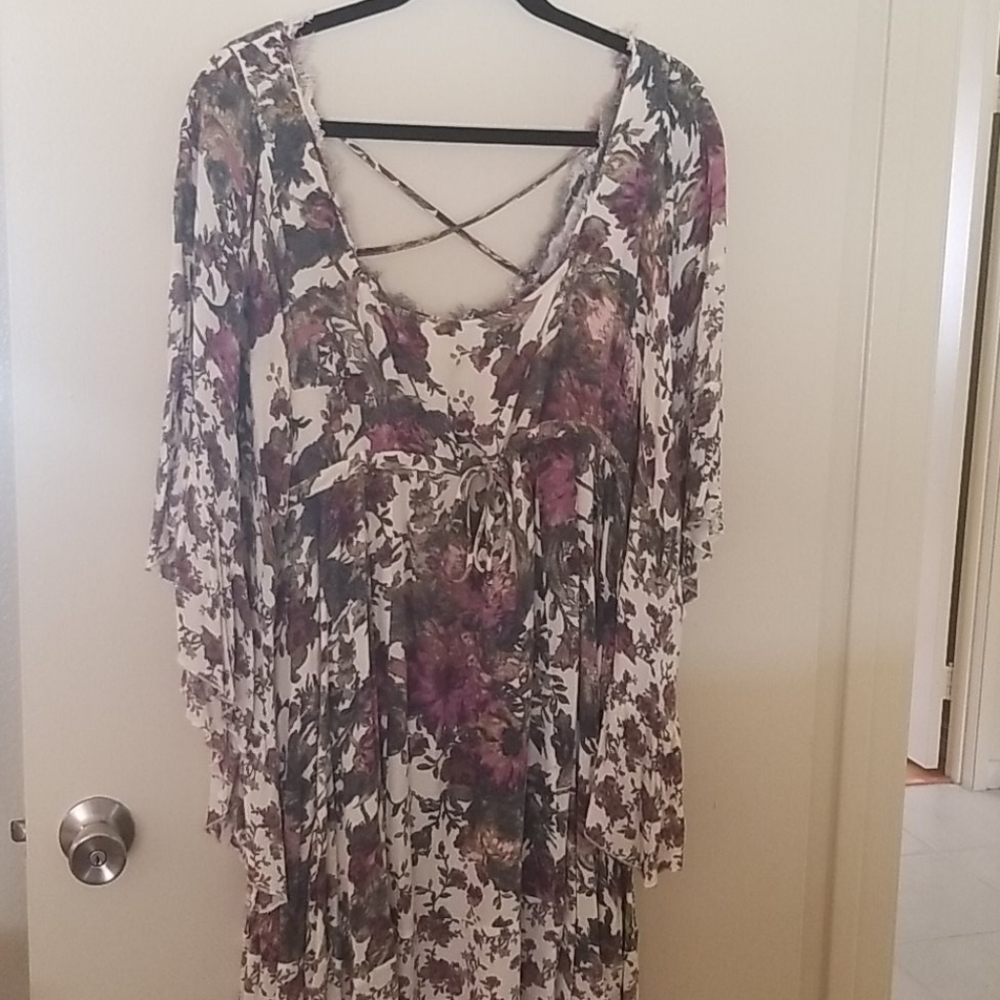 Cotton lined dress.